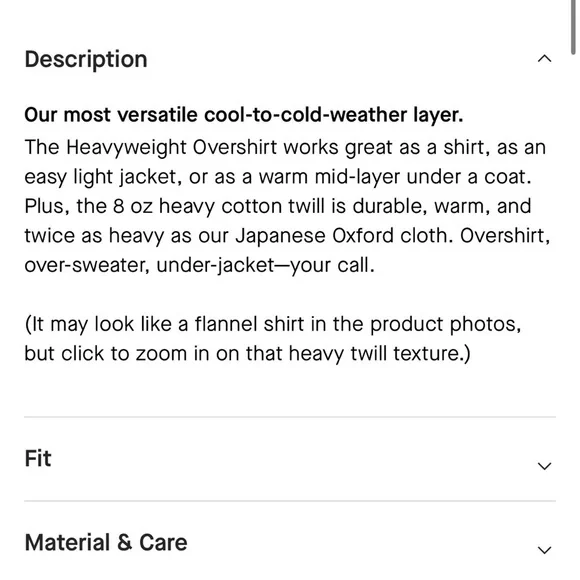 Everlane The Heavyweight Overshirt Shirt Light Jacket Size S Warm Light Brown - Picture 5 of 10